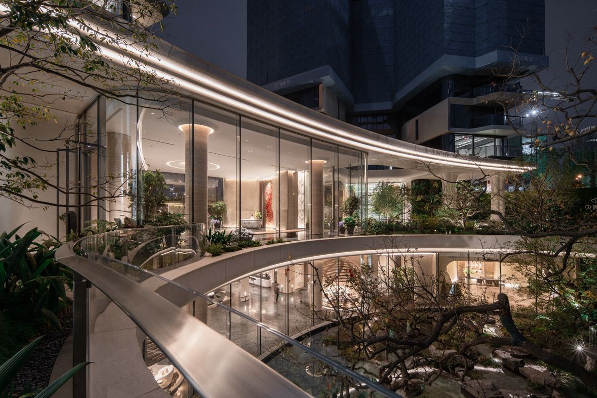 示范区会所夜景实拍