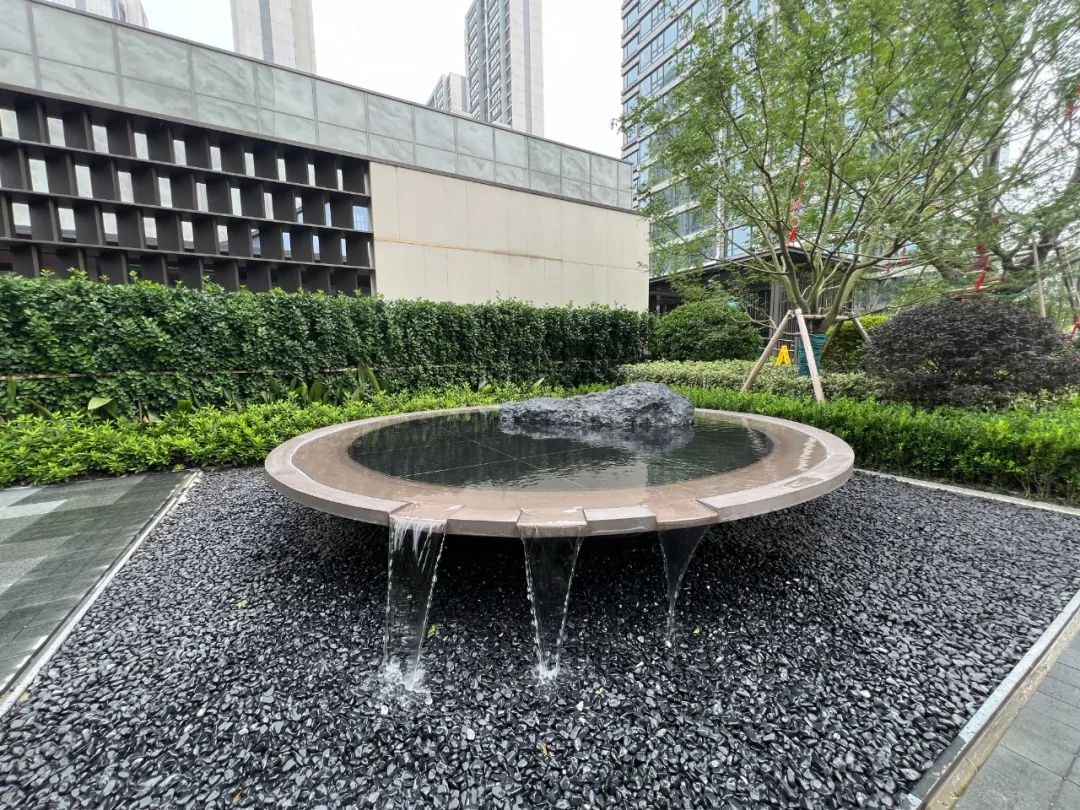 星叶栖悦湾天圆地方水景实景